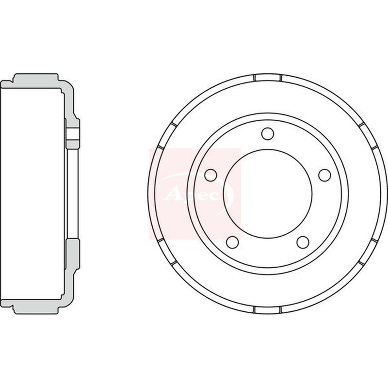 Apec Brake Drum Assembly Rear DRM9919