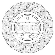 Borg & Beck 2 x / Front Brake Discs BBD5355