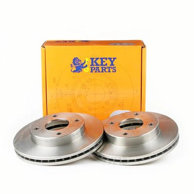 Key Parts 2 x Vented Front Brake Discs KBD5214