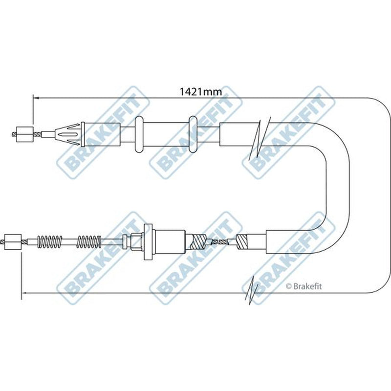 Apec Handbrake Cable Right Rear BBC3370