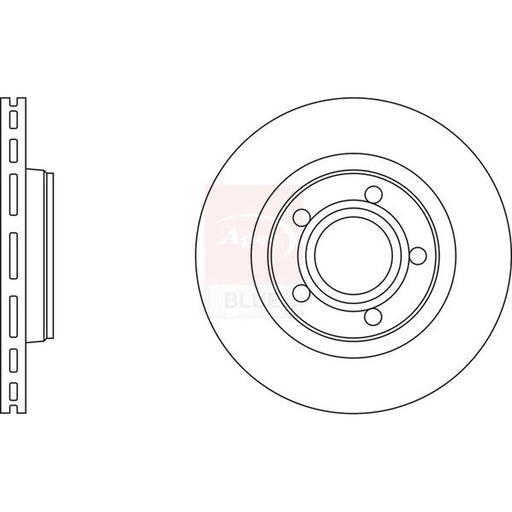 Apec 2 x Vented Front Brake Discs SDK6014
