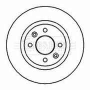 Borg & Beck 2 x Vented Front Brake Discs BBD4317