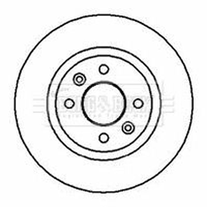 Borg & Beck 2 x Vented Front Brake Discs BBD4317