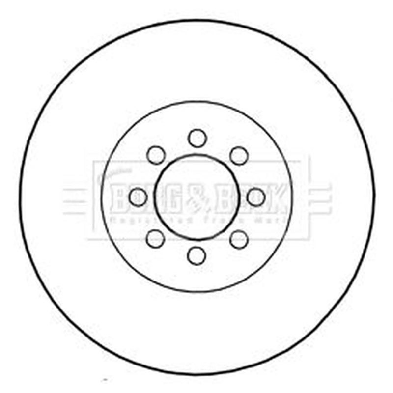 Borg & Beck 2 x Vented Front Brake Discs BBD5298