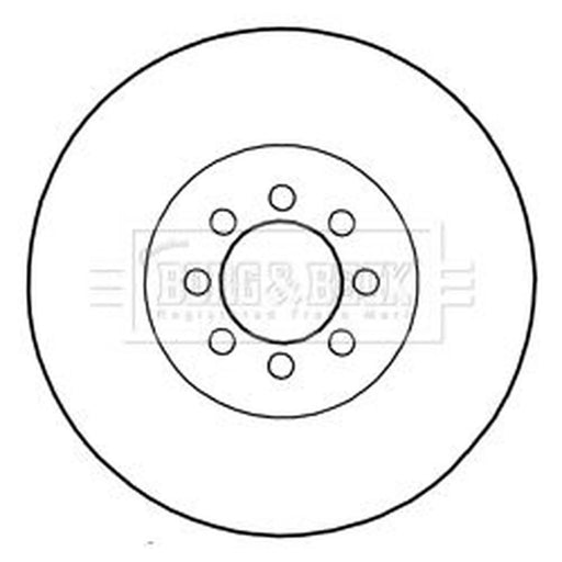 Borg & Beck 2 x Vented Front Brake Discs BBD5298
