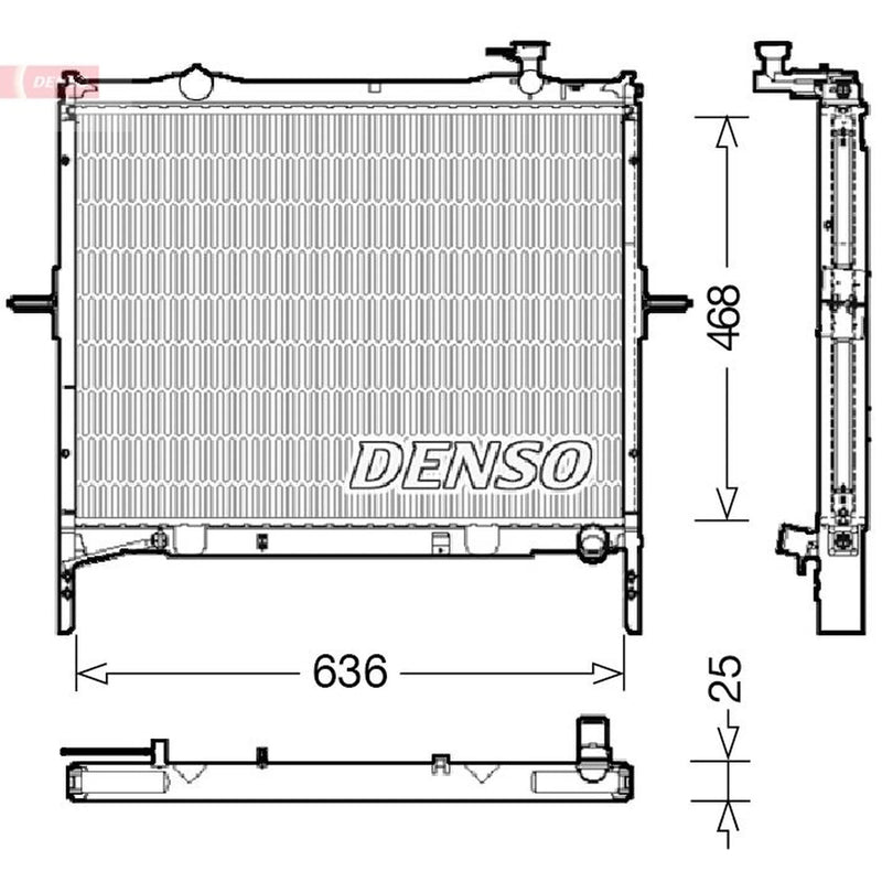 Denso Engine Radiator DRM43001