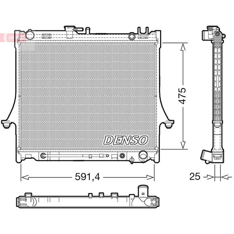 Denso Engine Radiator DRM99015