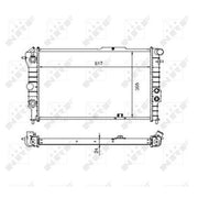 NRF Engine Radiator 58973