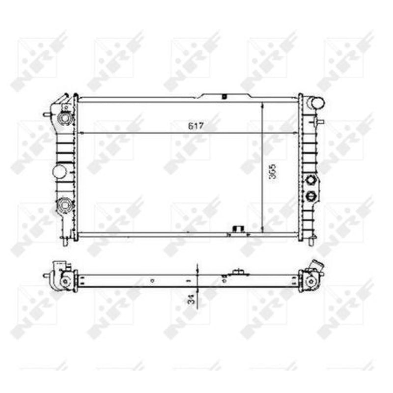 NRF Engine Radiator 58973
