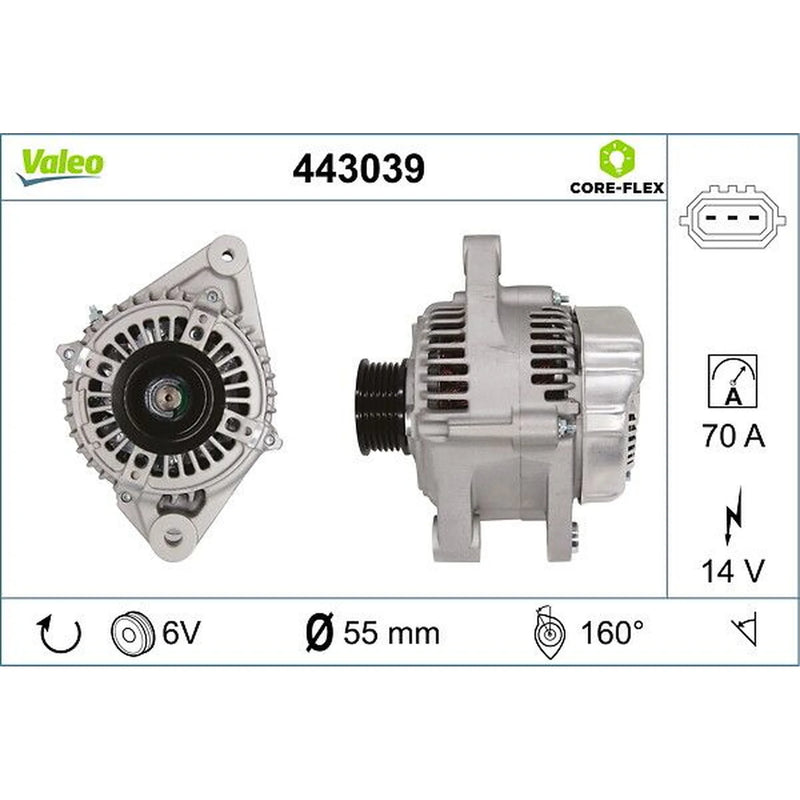 Valeo Car Alternator 12V 443039