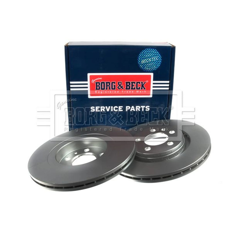 Borg & Beck 2 x Vented Front Brake Discs BBD4069