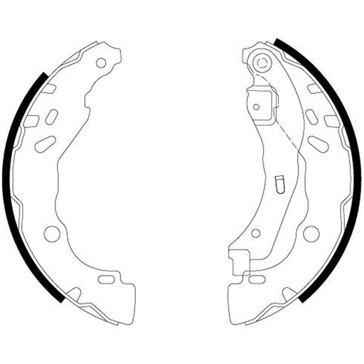 Textar Brake Shoe Set Axle Kit 91083200