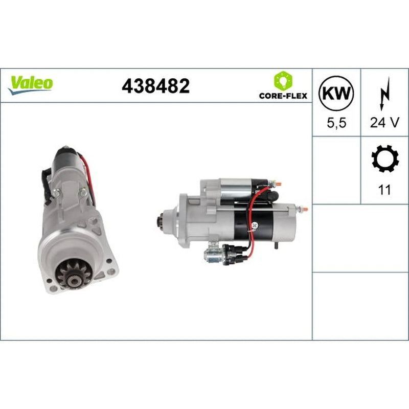 Valeo Starter Motor 24V 5.5kW 11 Teeth 438482