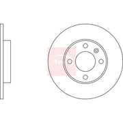 Apec 2 x Solid Front Brake Discs DSK232