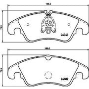DON Front Brake Pad Set PCP1032