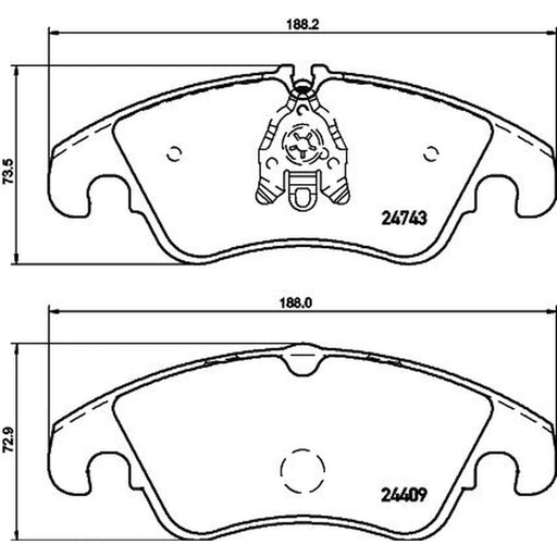 DON Front Brake Pad Set PCP1032