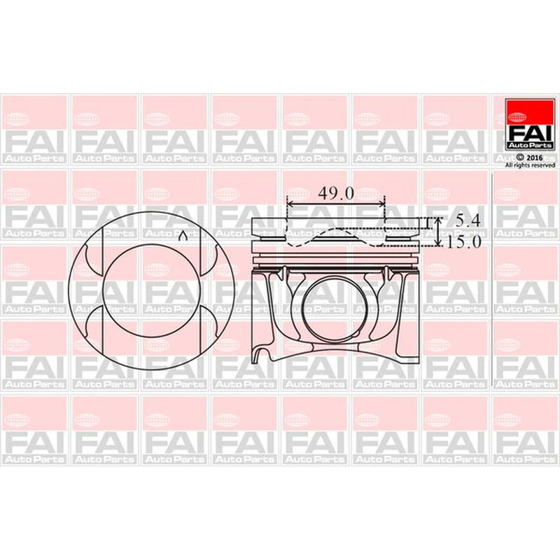 FAI Piston Cylinder Bore = PK20-050
