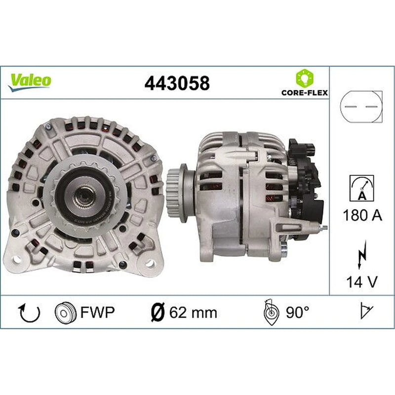 Valeo Car Alternator 12V 443058