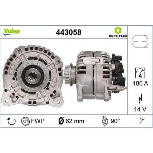 Valeo Car Alternator 12V 443058