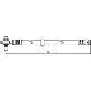Apec Brake Hydraulic Hose Line Front HOS3152