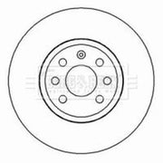 Borg & Beck 2 x Front Brake Discs BBD4455