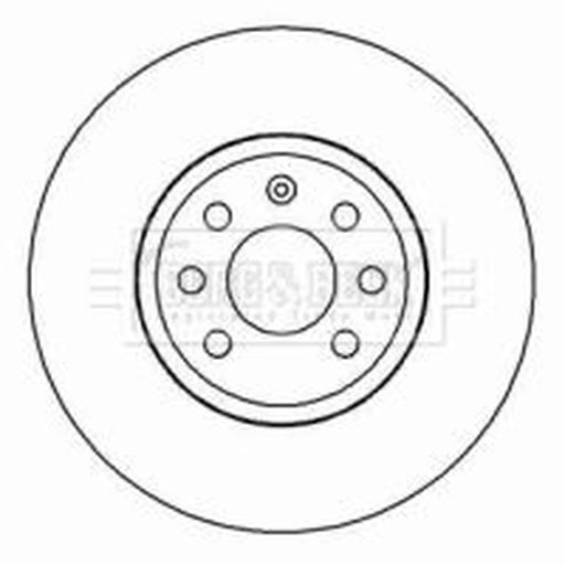 Borg & Beck 2 x Front Brake Discs BBD4455