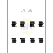 NAPA Brake Pad Accessory Fitting Kit Front NFK1379