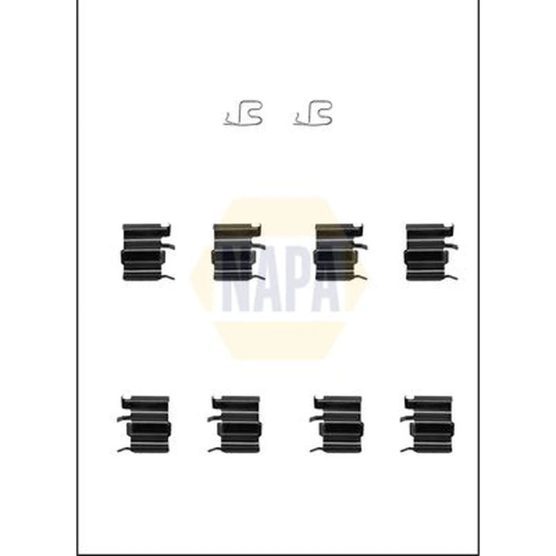 NAPA Brake Pad Accessory Fitting Kit Front NFK1379