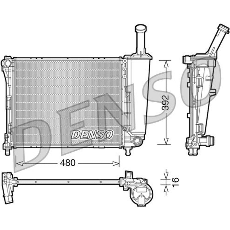 Denso Engine Radiator DRM09088