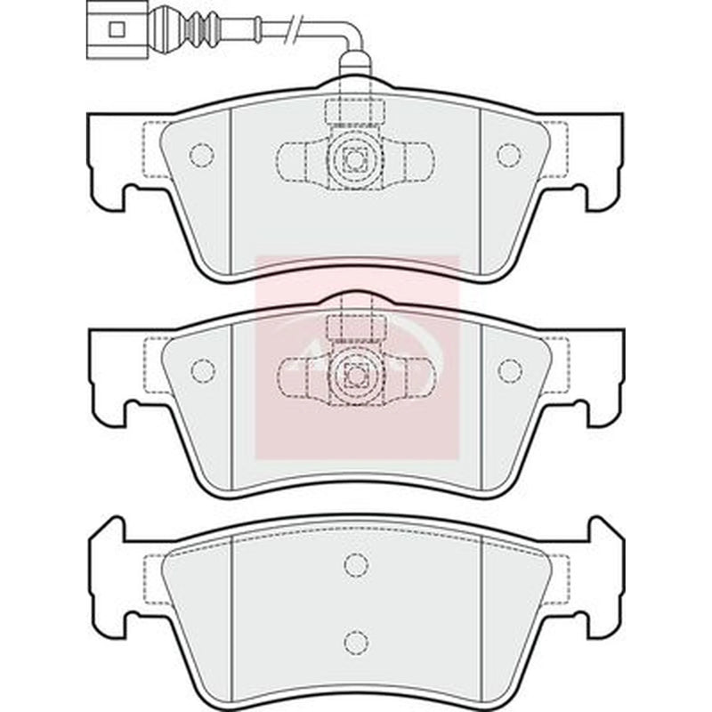 Apec Rear Brake Pad Set PAD1727