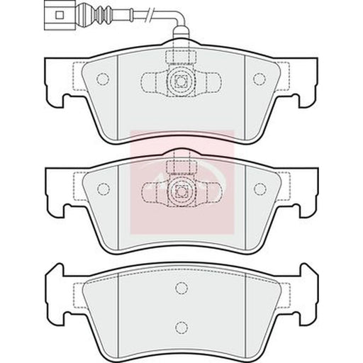 Apec Rear Brake Pad Set PAD1727