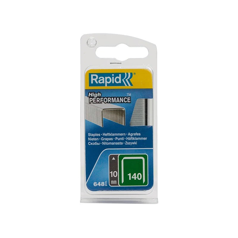Rapid 140/10NB 10mm Galvanised Staples (Narrow Box 650) - 40109515