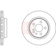 Apec 2 x Vented Rear Brake Discs DSK928