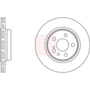 Apec 2 x Vented Rear Brake Discs DSK928