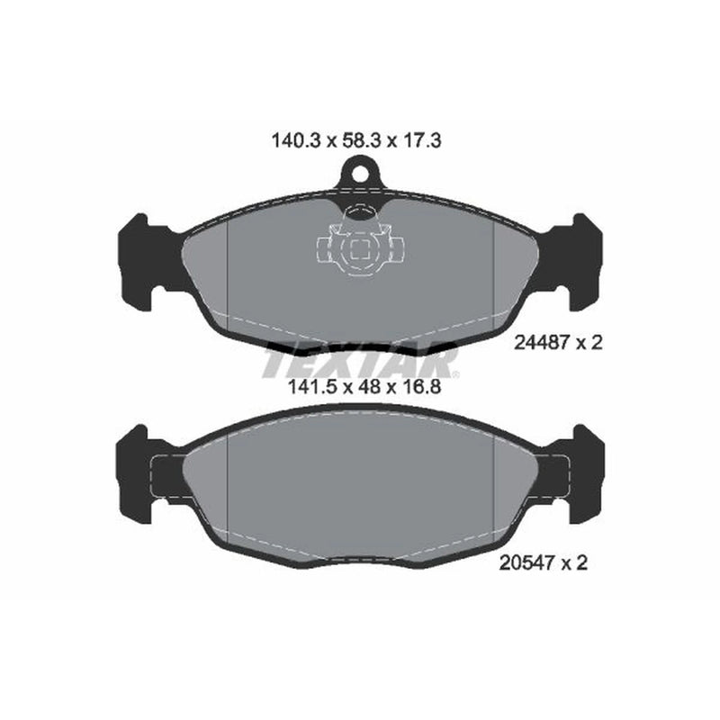 Textar Rear Brake Pad Set 2448701