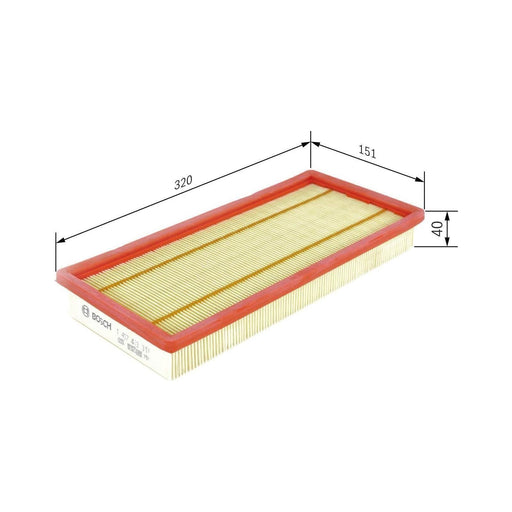 Genuine Bosch Car Air Filter S3317 Fits Fiat 500 L - 1.4 - 12- 1457433317 Bosch  - Town Parts