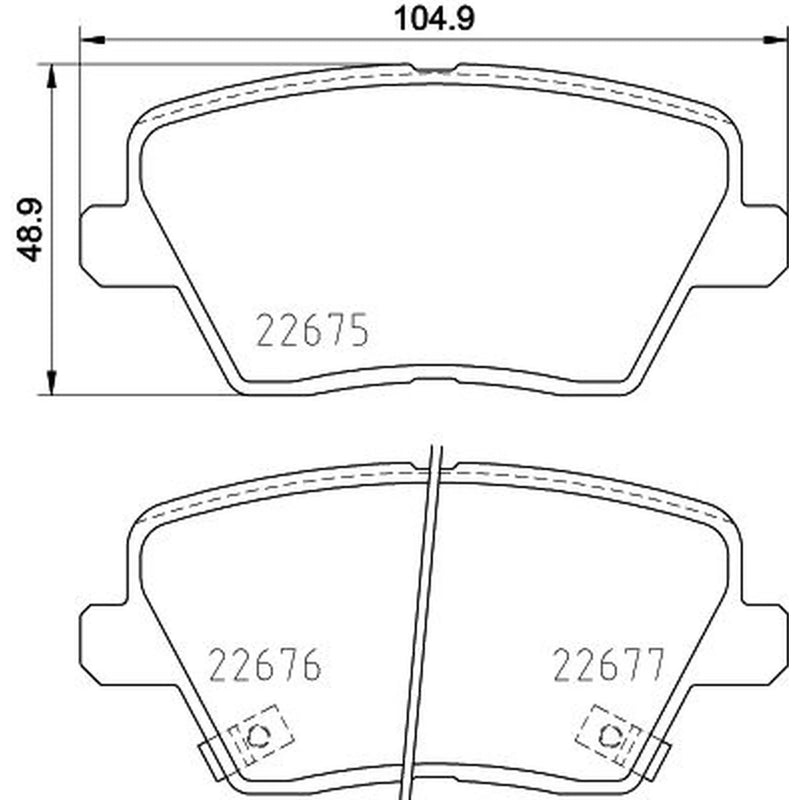 Mintex Rear Brake Pad Set MDB4034