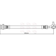 Apec Brake Hydraulic Hose Line Rear Right HOS4186