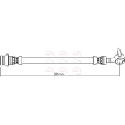 Apec Brake Hydraulic Hose Line Rear Right HOS4186