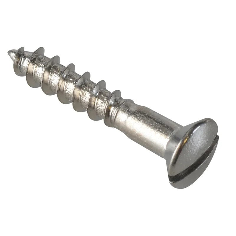 ForgeFix Multi-Purpose Screw SL Raised Head Chrome Plated 3.5 x 20mm ForgePack