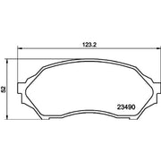 DON Front Brake Pad Set PCP1932