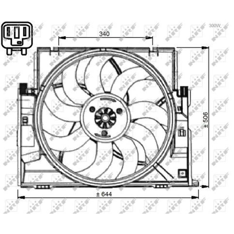 NRF Engine Cooling Fan 47735