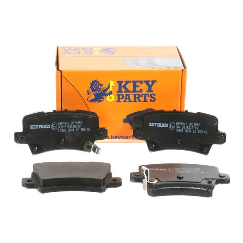 Key Parts 4 x Rear Brake Pad Set KBP1947