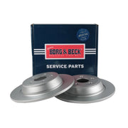 Borg & Beck 2 x Solid Rear Brake Discs BBD5458