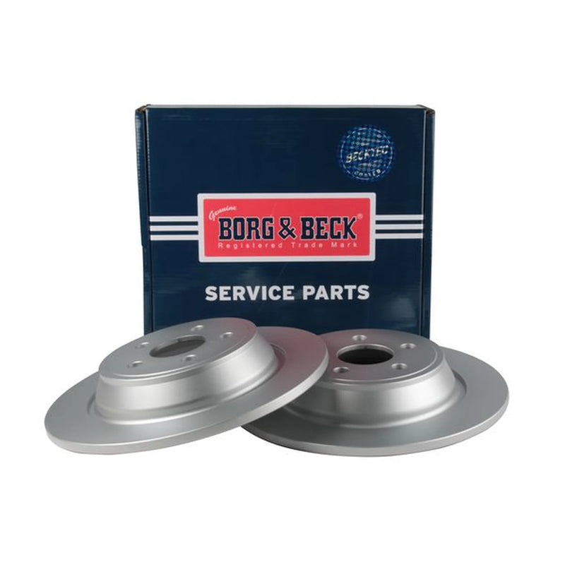 Borg & Beck 2 x Solid Rear Brake Discs BBD5458