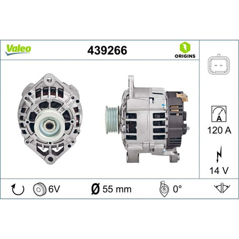 Valeo Car Alternator 12V 439266