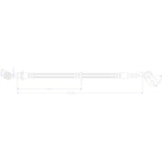 Juratek Brake Hydraulic Hose Line Front Left JBH1433L