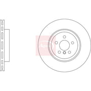Apec 2 x Vented Front Brake Discs DSK3475