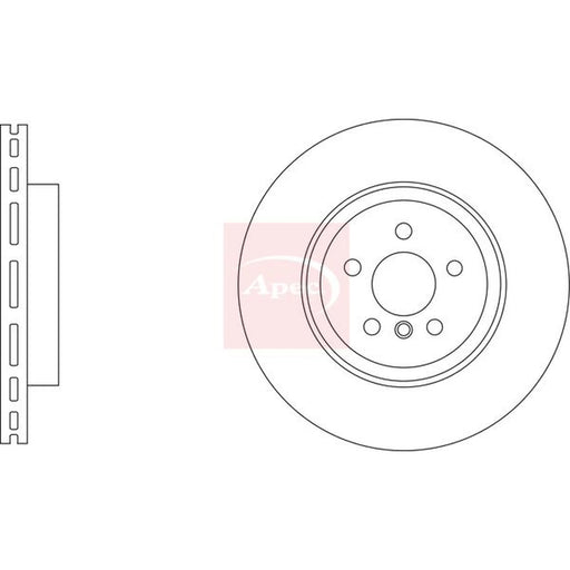 Apec 2 x Vented Front Brake Discs DSK3475