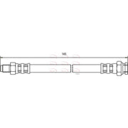 Apec Brake Hydraulic Hose Line Rear HOS3588